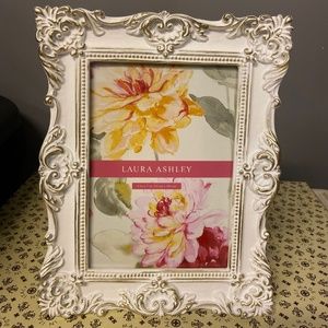 Laura Ashley 5x7 White & Gold Ornate Frames